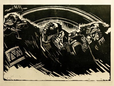 De vrijwilligers door Käthe Kollwitz