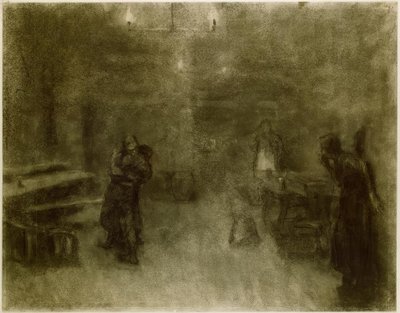Scène uit Germinal door Käthe Kollwitz