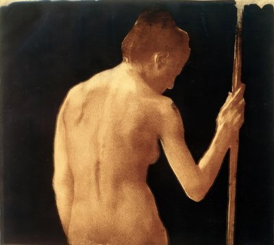 Käthe Kollwitz, vrouwelijke rug-halfnaakt 1901 door Käthe Kollwitz