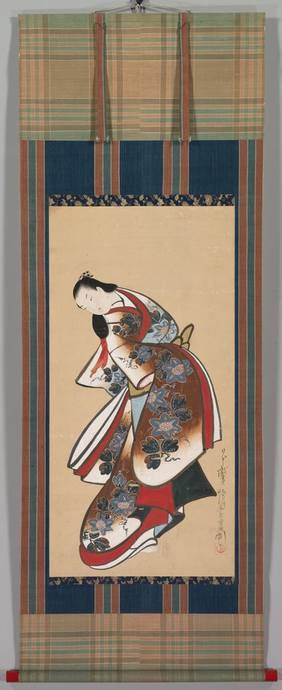 Courtisane, begin 1700s door Kaigetsudō Doshin