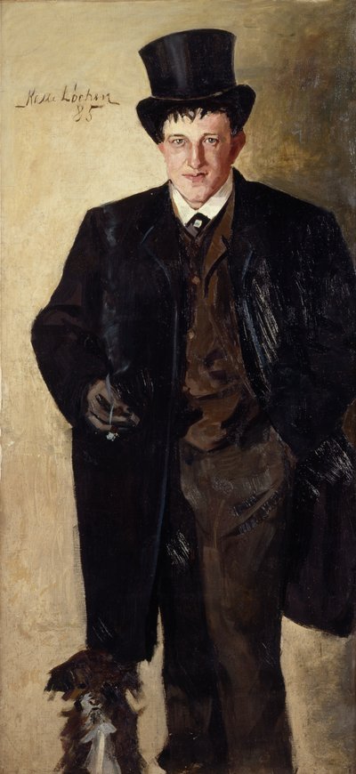 Zelfportret door Kalle (1865 93) Lochen