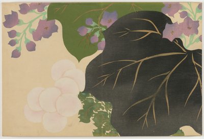 Bloemen van Honderd Werelden: Chrysant en Paulownia door Kamisaka Sekka