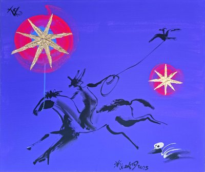 Kosmische cowboyrit door Kanat Ibragimov