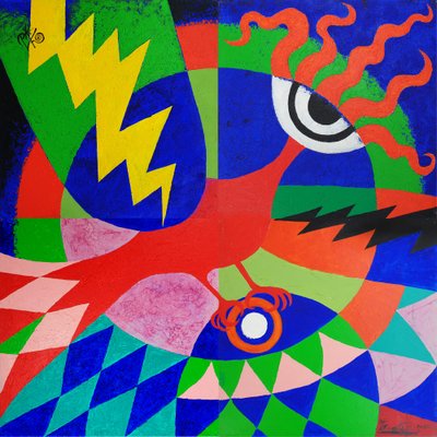 Dynamische geometrische vogel door Kanat Ibragimov