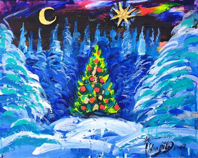 Magische winternacht door Kanat Ibragimov