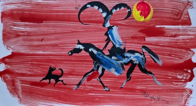 Wild Rider Rode Hemel door Kanat Ibragimov