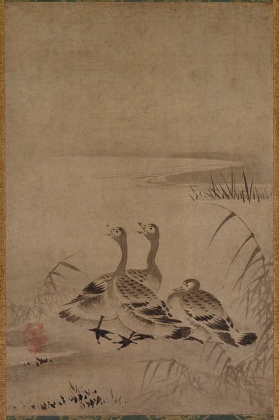 Wilde ganzen door Kano Chokichi
