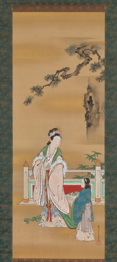 Koningin Moeder van het Westen door Kano Osanobu