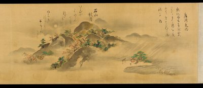 Acht uitzichten van de provincie Omi, Edo-periode, 1670 door Kanō Tan’yū