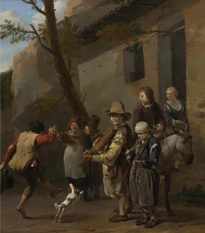 Dutch: De reizende muzikanten Travelling Musicians door Karel Dujardin