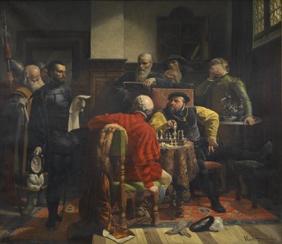 Karl Swoboda Aankondiging van de terdoodveroordeling van Jan Frederik van Saksen door Karel Svoboda
