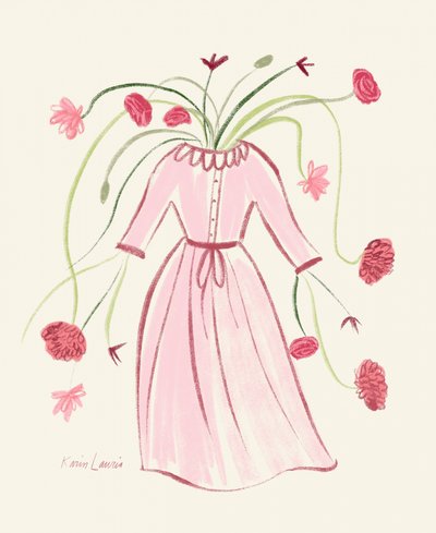 Blooming Pink-jurk door Karin Lauria