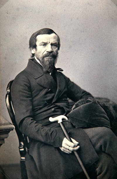 Michail Pogodin, Russische historicus en journalist, 1850s door Karl August Bergner
