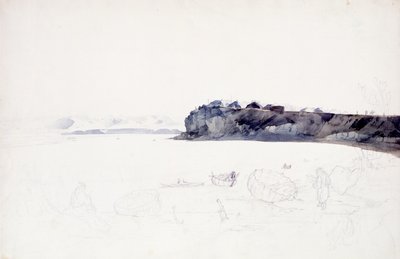 Mih-Tutta-Hang-kush, Mandan-dorp door Karl Bodmer