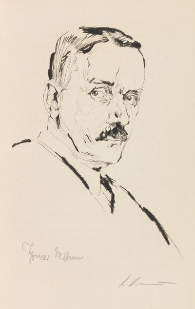 Portret van Thomas Mann 1875-1955, 1924 door Karl Dannemann