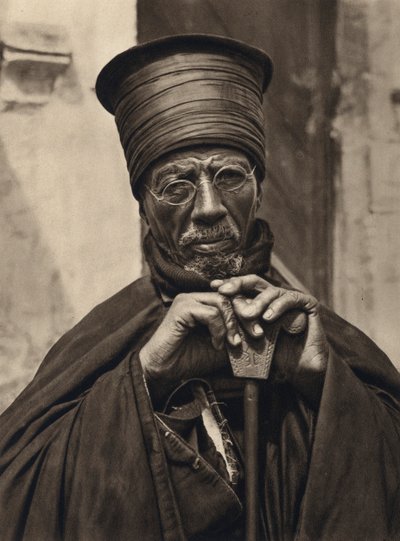 Jeruzalem, Abessijnse priesters door Karl Grober