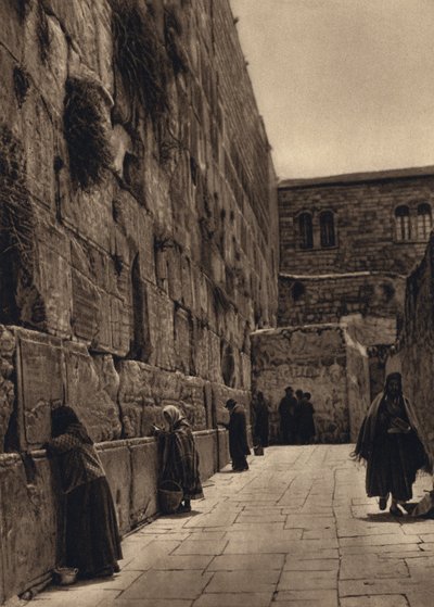 Jeruzalem, Klaagmuur van de Joden door Karl Grober