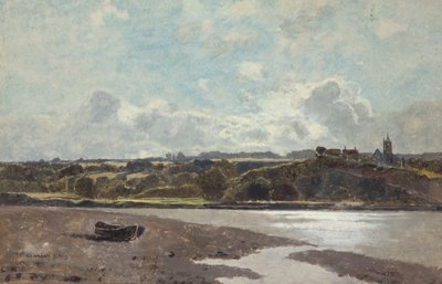 Landschap tegenover Newnham on Severn door Karl Heffner