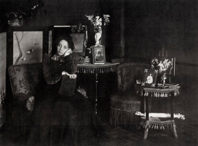 Vera Fyodorovna Komissarzhevskaya, Russische actrice door Karl Karlovich Bulla