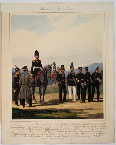 Infanterie van het Russische Keizerlijke Grenadierskorps door Karl Karlovich Piratsky