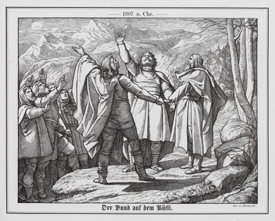 De eed op de Rutli door Karl Ludwig Adolf Ehrhardt