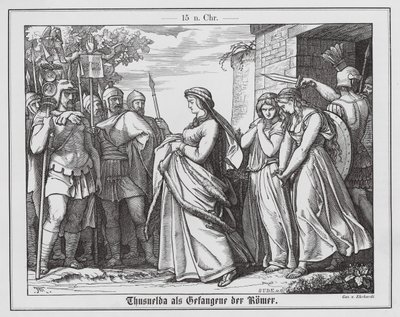 Thusnelda in Romeinse gevangenschap door Karl Ludwig Adolf Ehrhardt