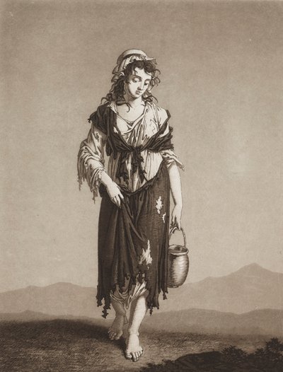 De jonge bedelaars, ca. 1800 door Karl Ludwig Bernhard Buchhorn