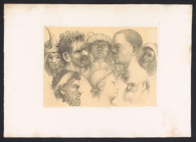 Acht figuren door Karl Palzow