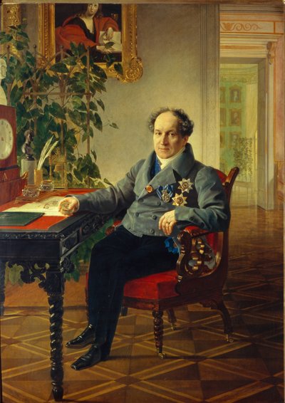 Portret van Prins Alexander Nikolayevich Golitsyn 1773-1844 door Karl Pavlovich Bryullov