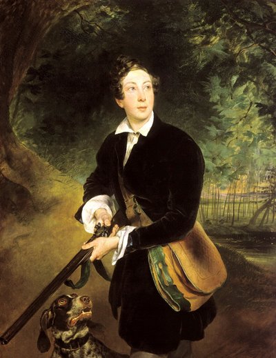 Portret van de auteur Graaf Aleksey Konstantinovich Tolstoy, 1817-1875, 1836 door Karl Pavlovich Bryullov