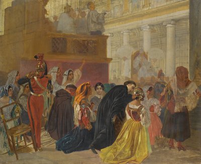 De terugkeer van paus Pius IX naar Rome, 1849 door Karl Pavlovich Bryullov