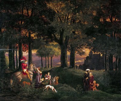 Duits: Der verirrte Ritter De verloren ridder door Karl Philipp Fohr
