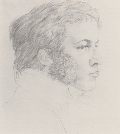 Portrait of Johann Carl Eggers (1787-1863) door Karl Philipp Fohr