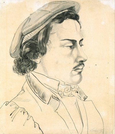 Portret van een student door Karl Philipp Fohr