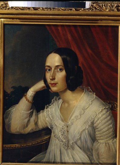 Portret van Natalia Alekseevna Toetskova Ogareva door Karl Reichel