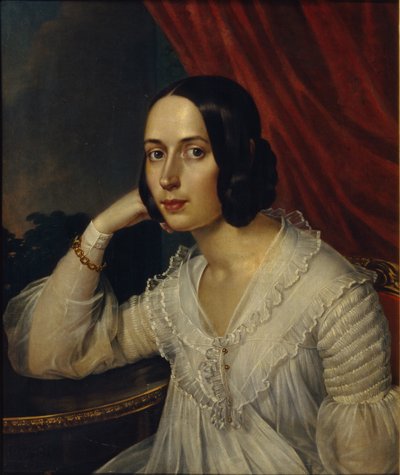 Portret van Natalia Alekseevna Tuchkova-Ogareva door Karl Reichel