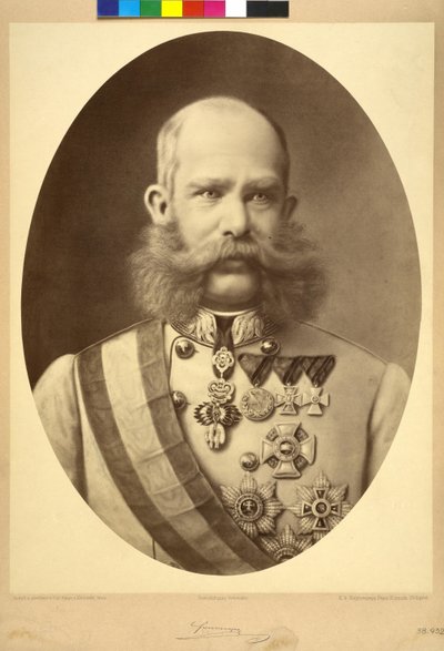 Keizer van Oostenrijk Franz Joseph I door Karl Ritter Von Kobierski