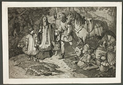 Rudolph van Habsburg en de Priester door Karl Russ