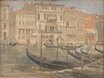 Bij Canal Grande in Venetië door Karl Schou