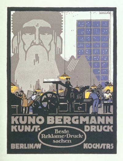 Duitse industriële reclame door Karl Schulpig