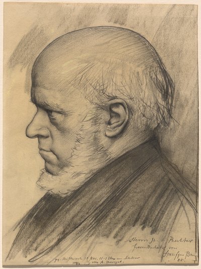 Adolph Menzel door Karl Stauffer-Bern