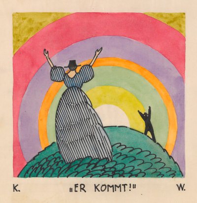 Hij komt, ca. 1921 door Karl Wiener