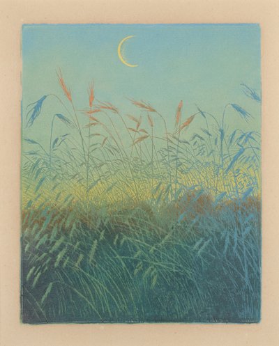Rijp korenveld: avond (Ahrendelf am Abend) door Karl Wilhelm Arthur Illies