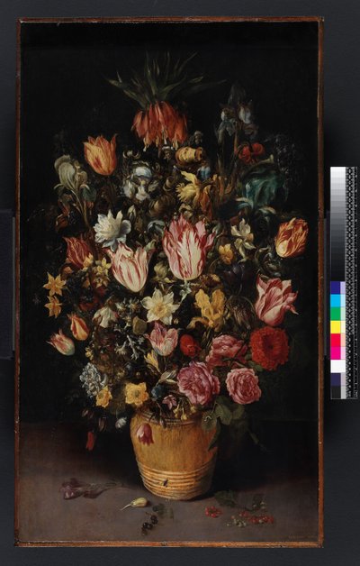Kuip met bloemen, 1614 door Kasper or Gaspar van den Hoecke