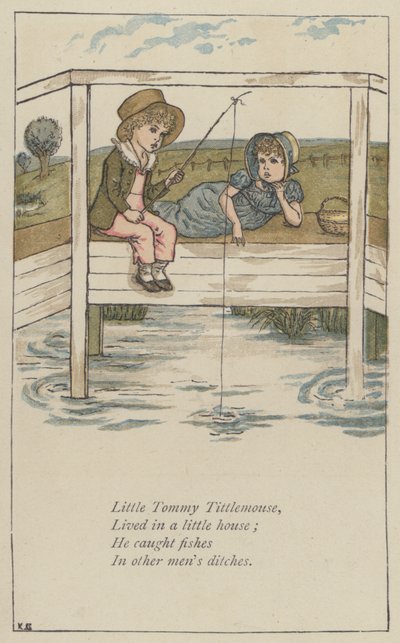 Kleine Tommy Tittlemouse door Kate (after) Greenaway