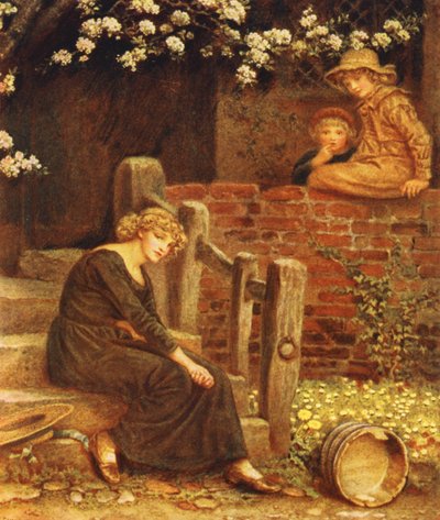 De fabel van het meisje en haar melkkan door Kate (after) Greenaway