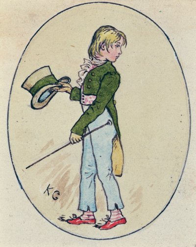 Illustratie voor Valentijnsdag, 1914 door Kate Greenaway
