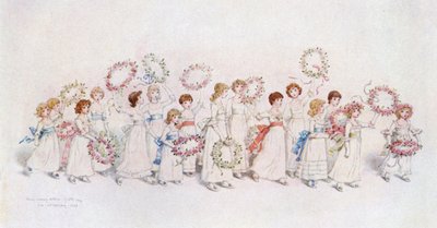 Veel gelukkige terugkeer van de dag door Kate Greenaway