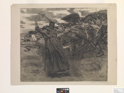 Losbruch (Uitbraak) door Käthe Kollwitz