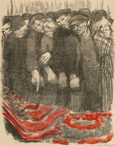 Marzfriedhof, 1913 door Käthe Kollwitz